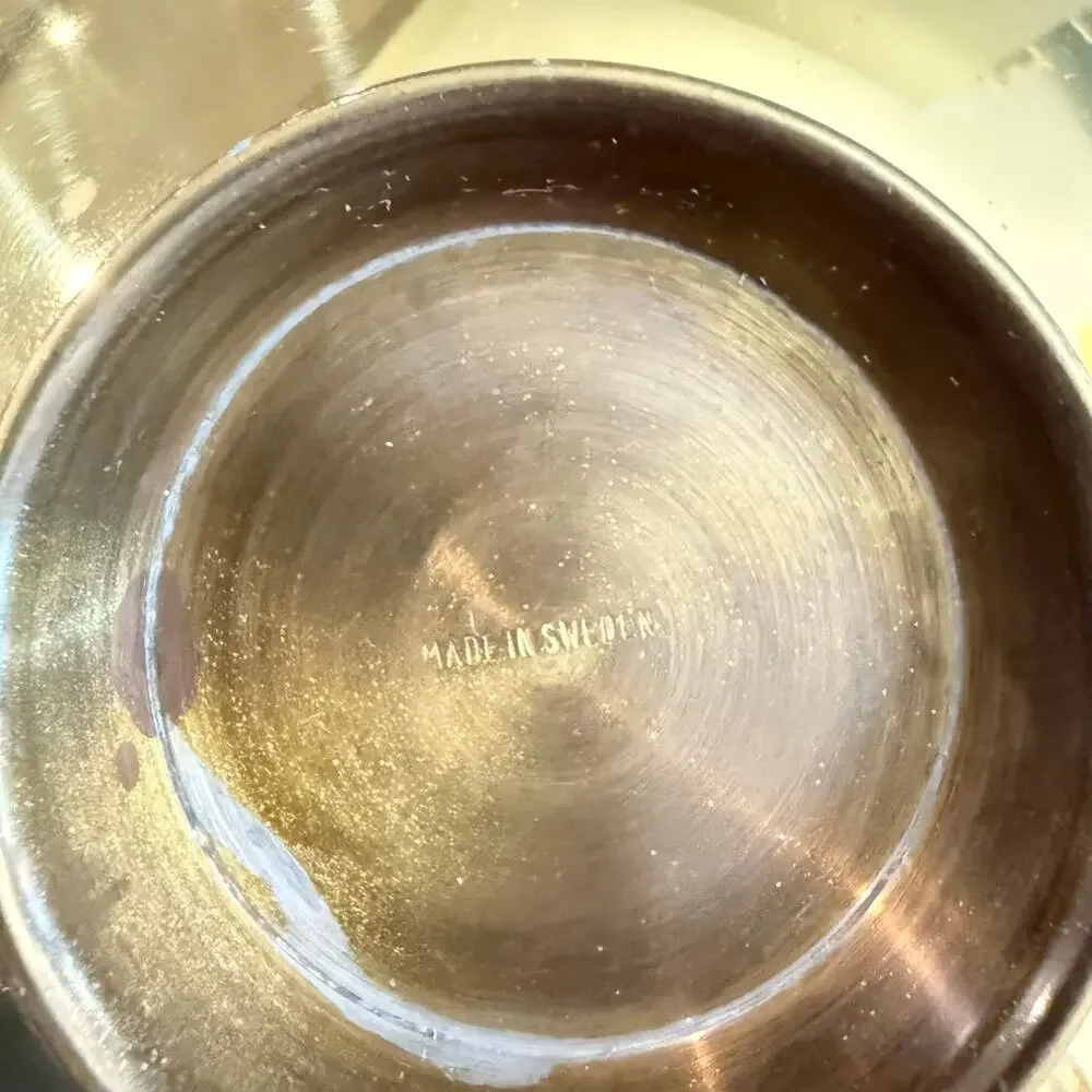 Brass Basket Twisted Handle Sweden 9